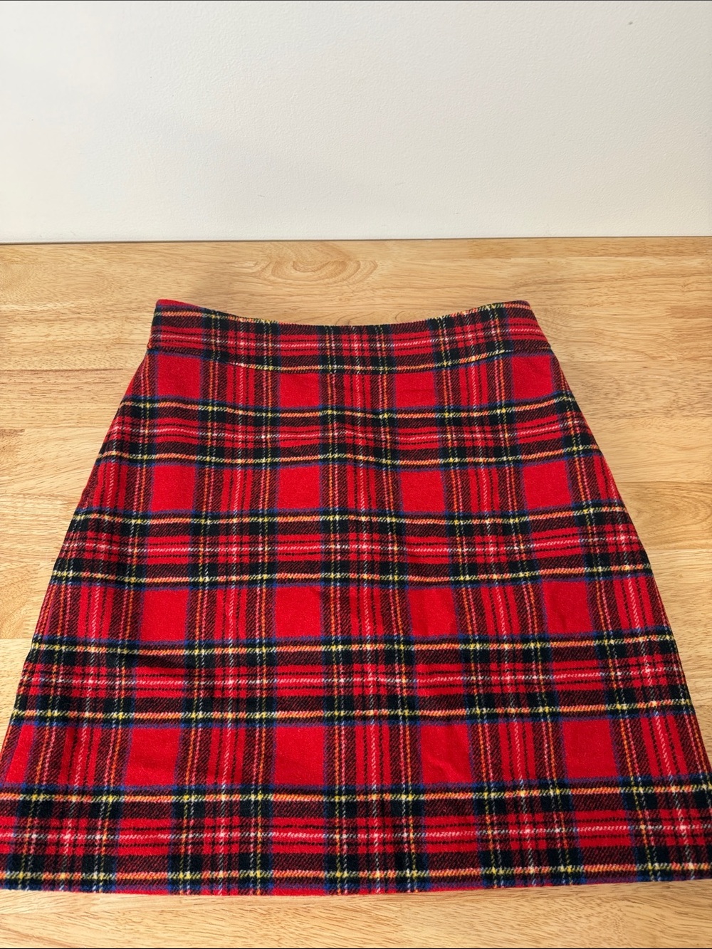 J. Crew Red tartan Skirt